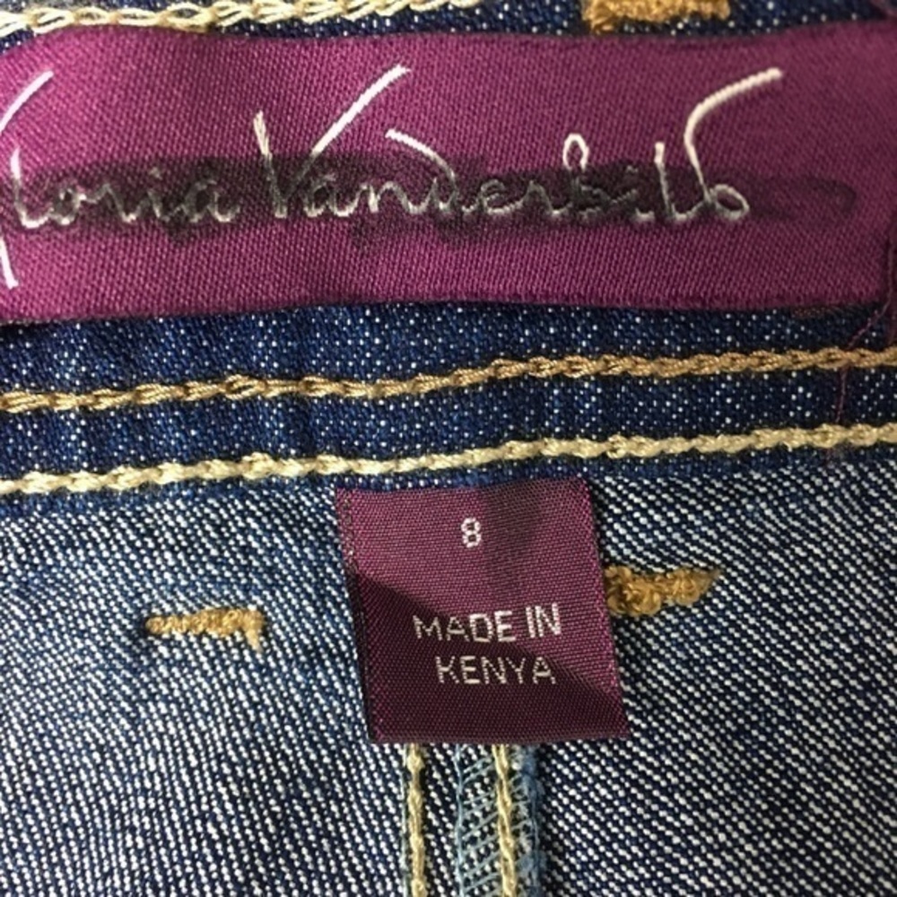 Gloria Vanderbilt Denim Capri Jeans Size 8 - Picture 3 of 3